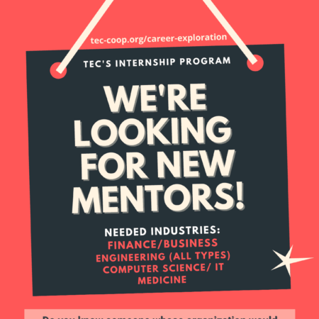 Internship Program Recruiting New Mentors for Summer